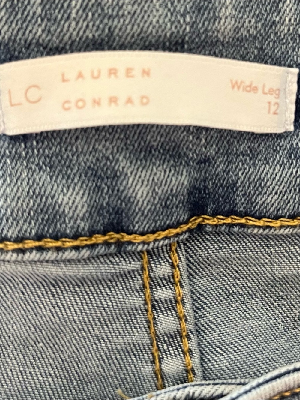 LC Lauren Conrad Light Blue Wide-Leg Jeans New with Tags Smoke & pet free home - Picture 7 of 13